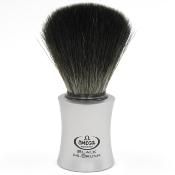 Omega - Brocha de afeitar Black Hi-Brush cromada