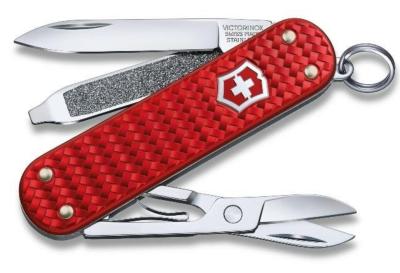 Victorinox - Navaja Classic SD Precious Alox Iconic Red 0.6221.401G